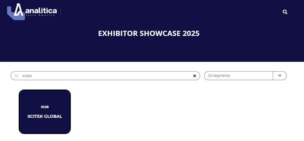 SCITEK معروضة في Analitica Latin America 2025