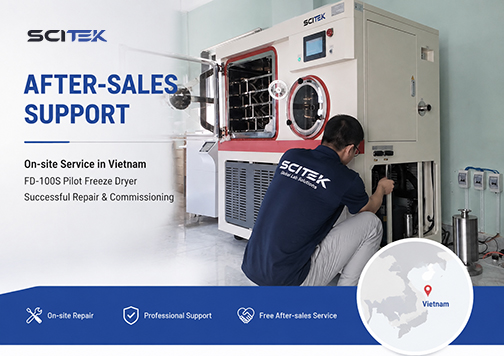 Pilot Freeze Dryer Successfully Restored During On-Site Service in Vietnam.jpg